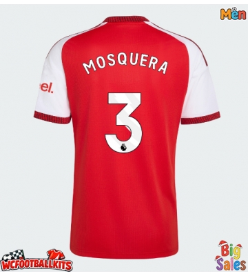 Arsenal Cristhian Mosquera #3 Replica Home Stadium Shirt 2026-27 Short Sleeve